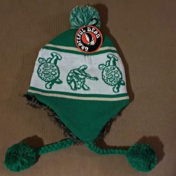 Grateful Dead Terrapins Ski Hat ~ Green ~ Officially Licensed ~ Brand New! - Picture 2 of 2